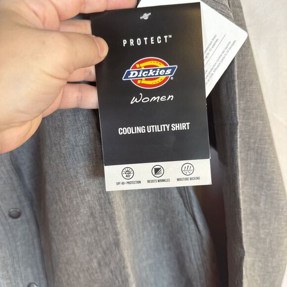 Dickies Women’s Long‑Sleeve Temp‑IQ® Cooling Utility Shirt, Gray Small NWT - Picture 9 of 16